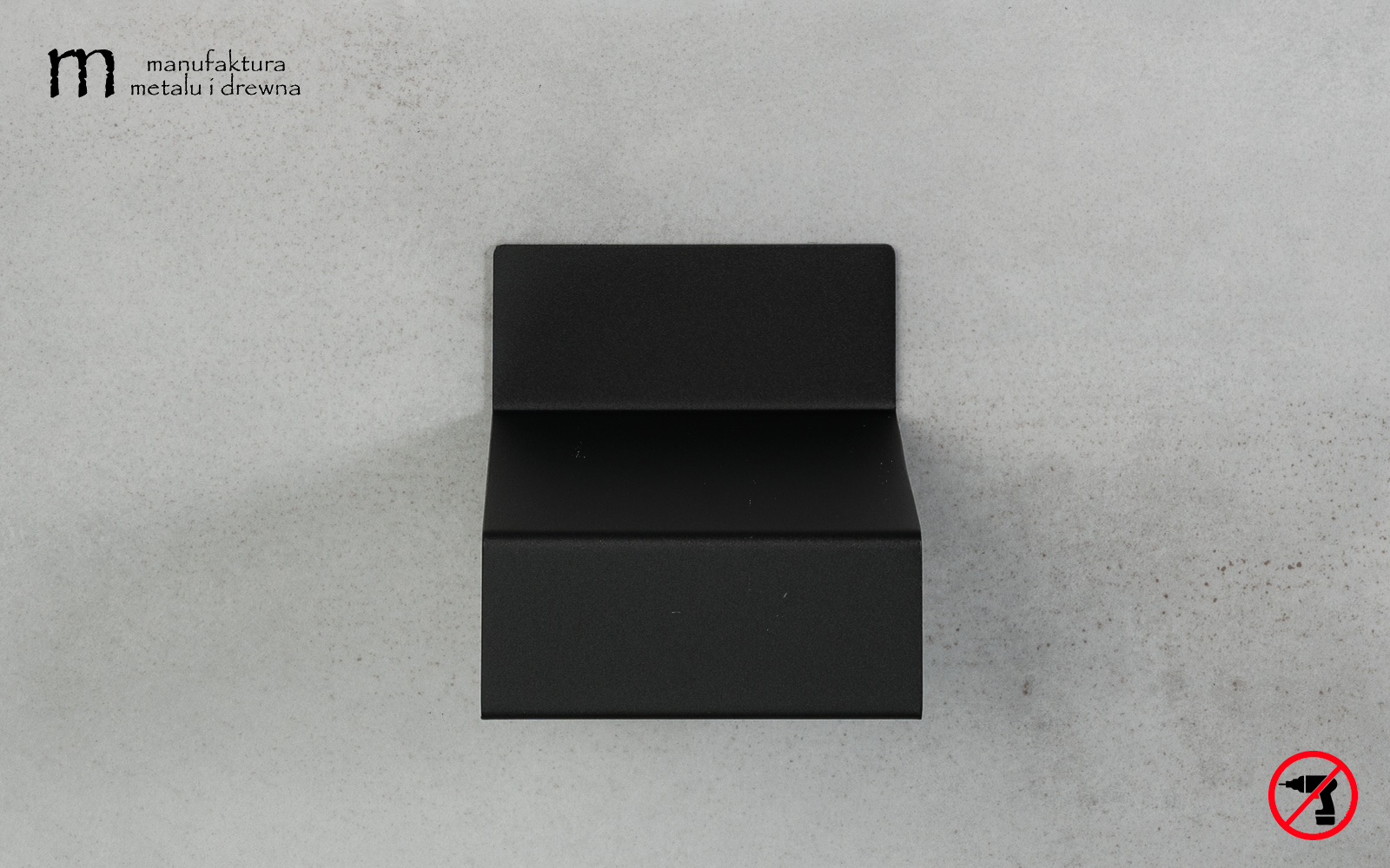Uchwyt na papier toaletowy yksi - czarny - obrazek 2
