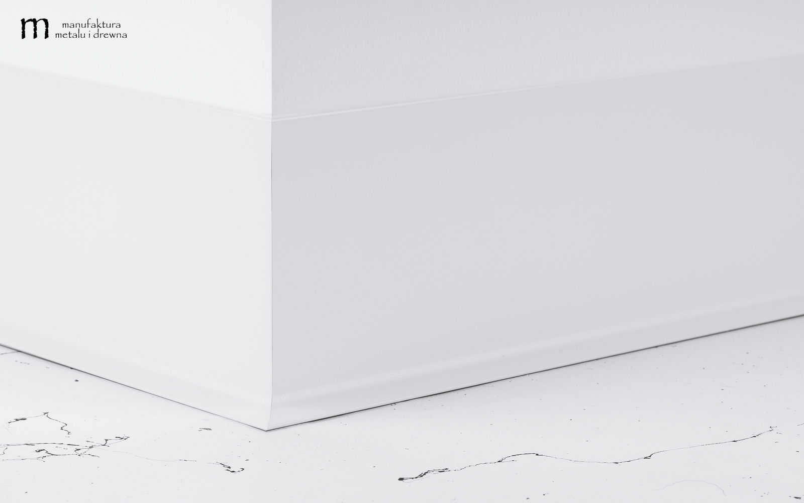 Aluminiowa listwa przypodłogowa 10 cm - biała - obrazek 6