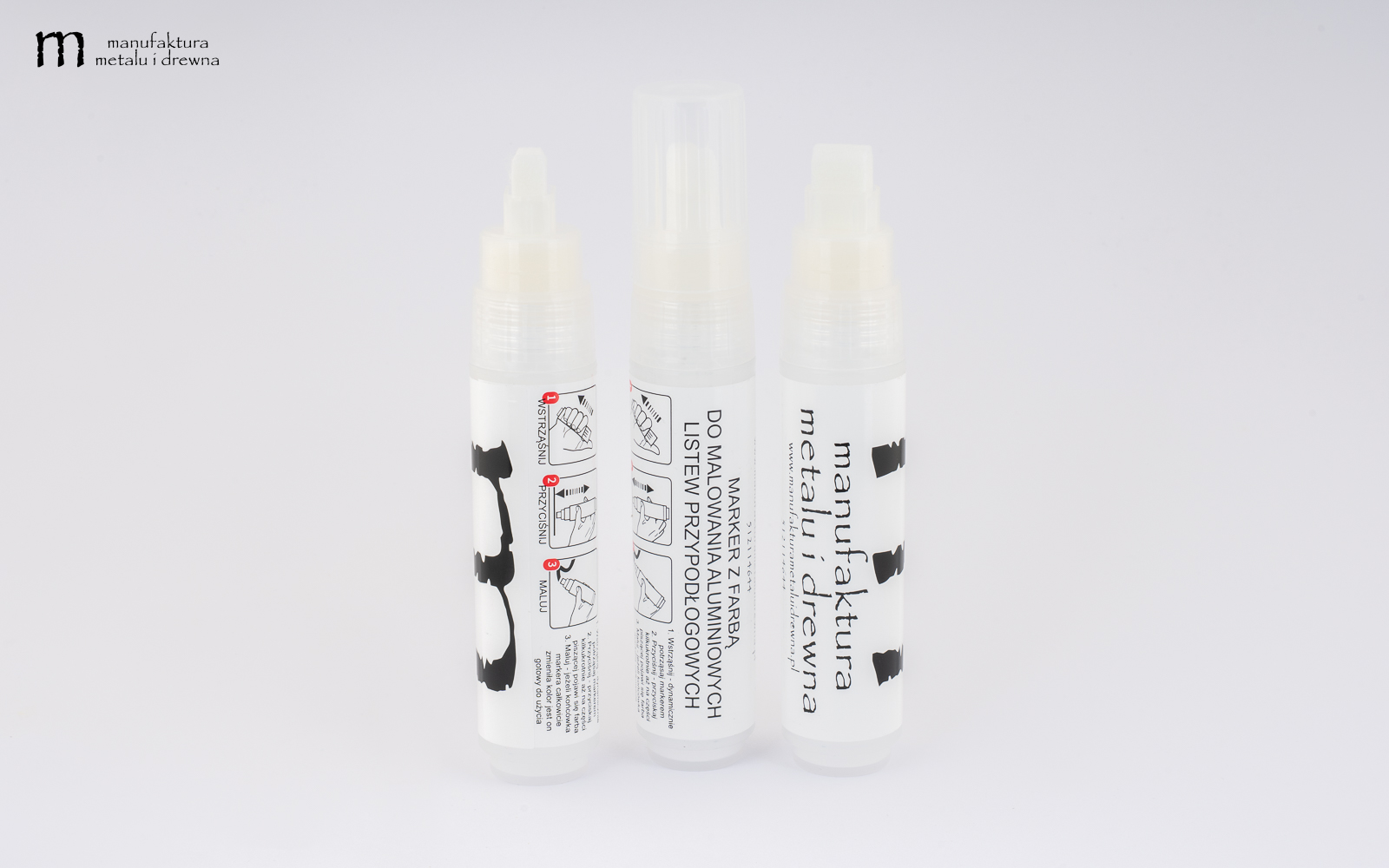 Marker z Farbą do Aluminiowych Listew Przypodłogowych Białych - obrazek 2