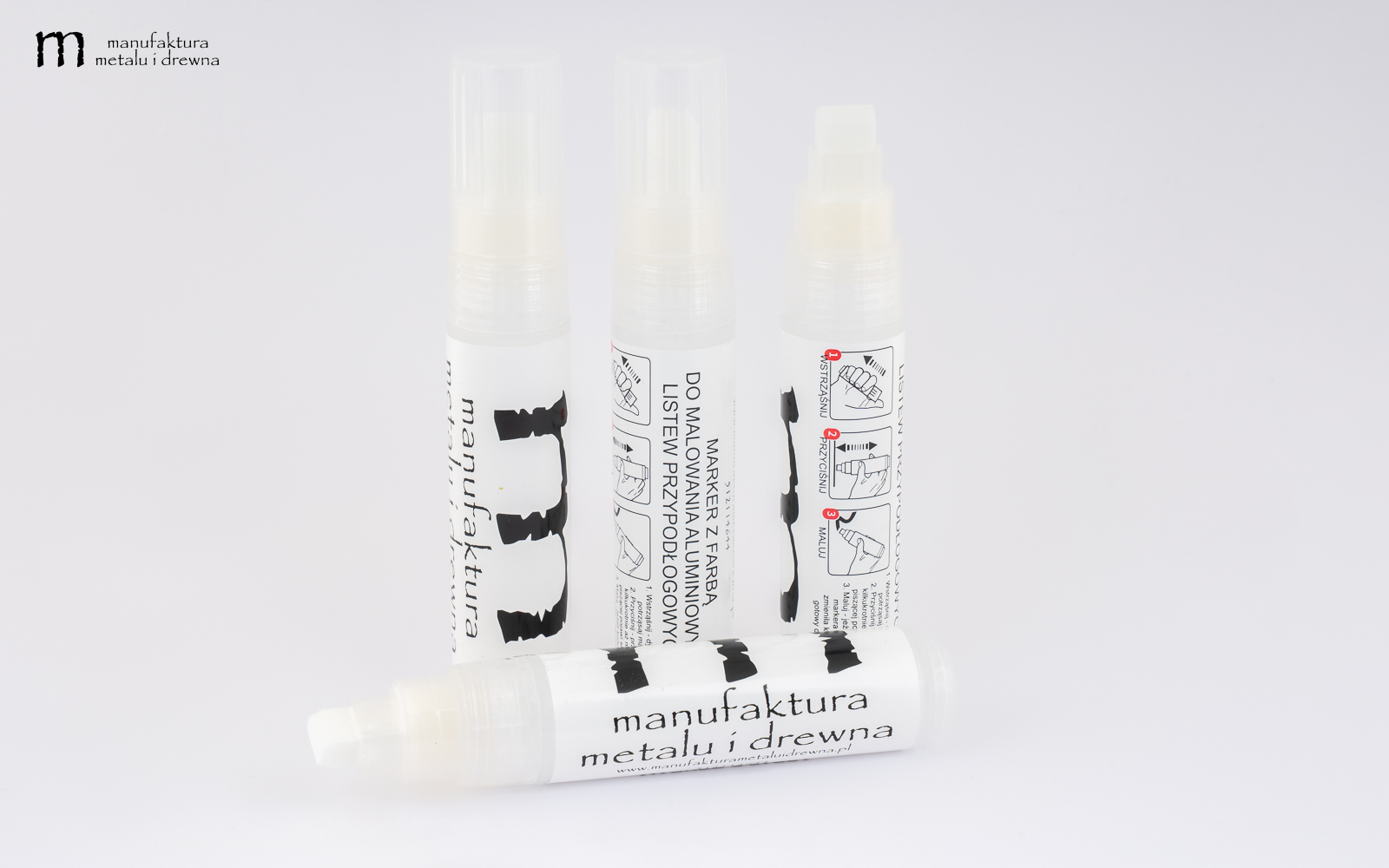 Marker z Farbą do Aluminiowych Listew Przypodłogowych Białych