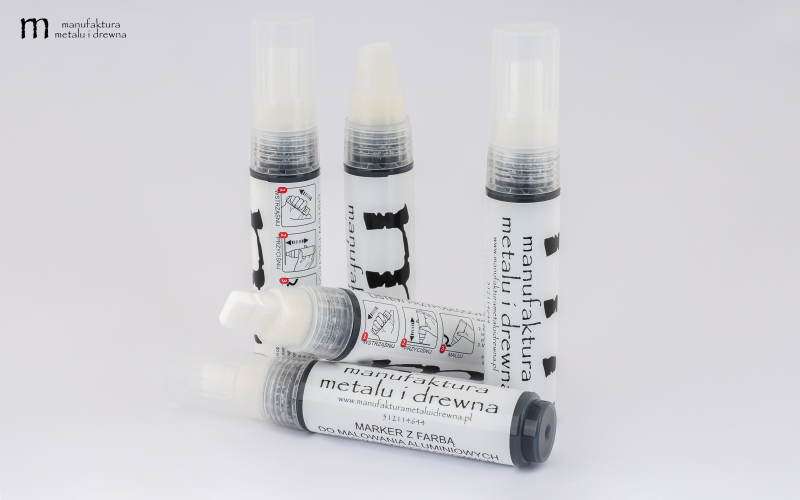 Marker z Farbą do Aluminiowych Listew Przypodłogowych Czarny - obrazek 3