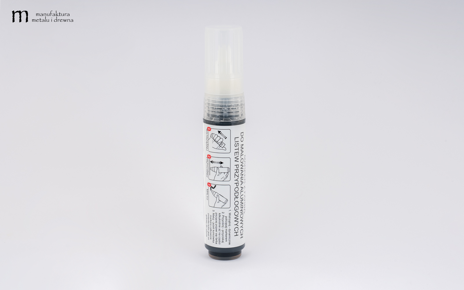 Marker z Farbą do Aluminiowych Listew Przypodłogowych Czarny - obrazek 8